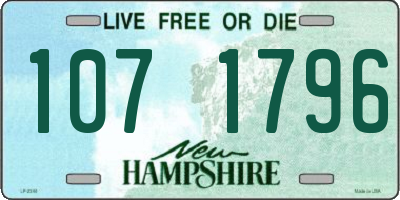 NH license plate 1071796