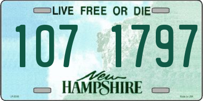 NH license plate 1071797