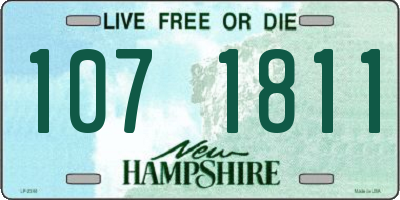 NH license plate 1071811