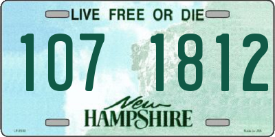 NH license plate 1071812