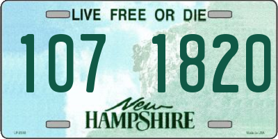 NH license plate 1071820
