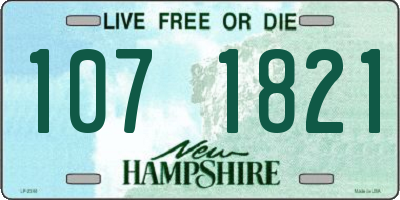 NH license plate 1071821
