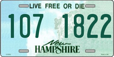 NH license plate 1071822