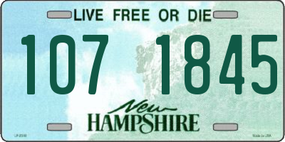 NH license plate 1071845