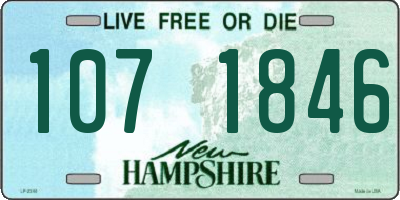 NH license plate 1071846