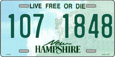 NH license plate 1071848