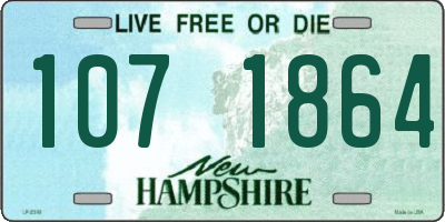 NH license plate 1071864