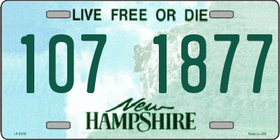 NH license plate 1071877