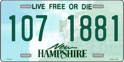 NH license plate 1071881
