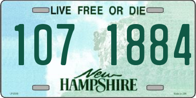 NH license plate 1071884