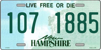 NH license plate 1071885
