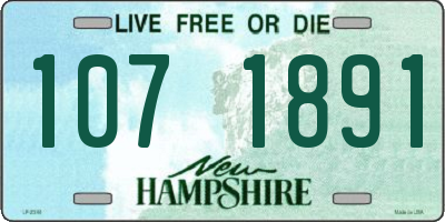 NH license plate 1071891