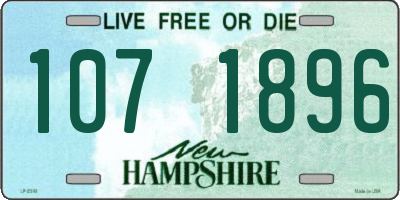 NH license plate 1071896