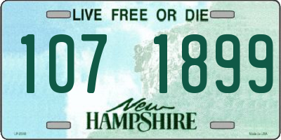 NH license plate 1071899