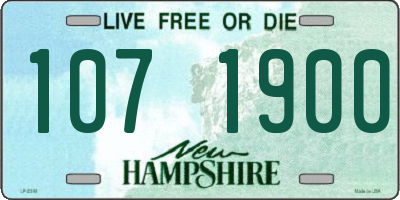 NH license plate 1071900