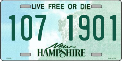 NH license plate 1071901