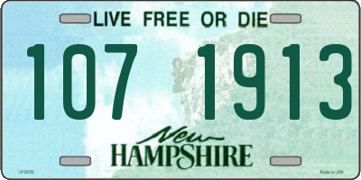 NH license plate 1071913