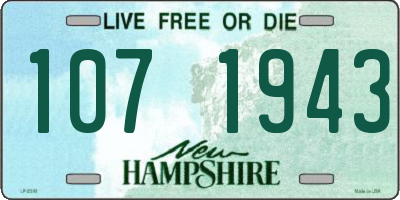 NH license plate 1071943