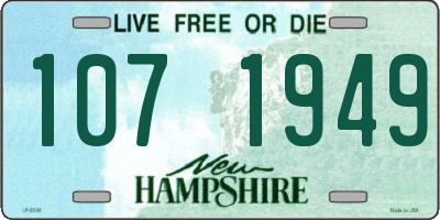 NH license plate 1071949