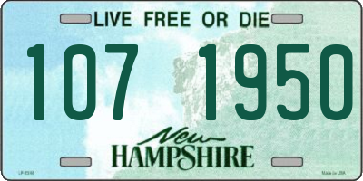 NH license plate 1071950