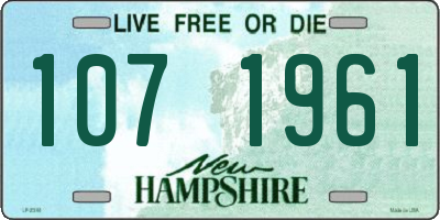 NH license plate 1071961