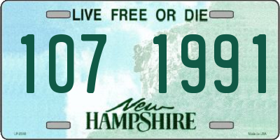NH license plate 1071991