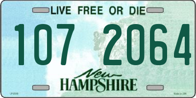 NH license plate 1072064
