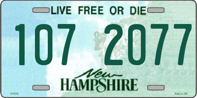 NH license plate 1072077