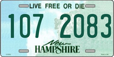 NH license plate 1072083