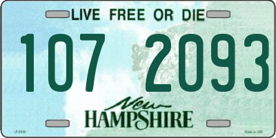 NH license plate 1072093