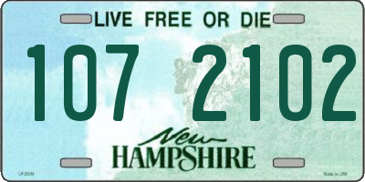 NH license plate 1072102
