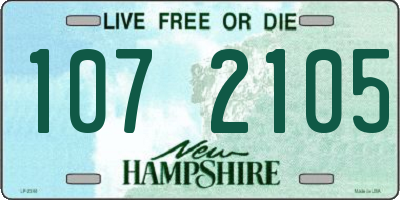 NH license plate 1072105