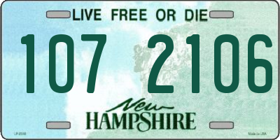 NH license plate 1072106