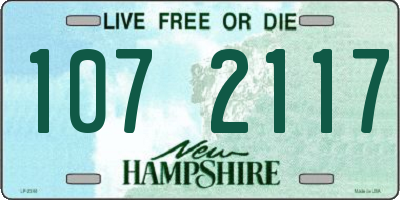 NH license plate 1072117