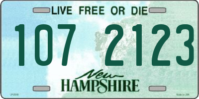 NH license plate 1072123