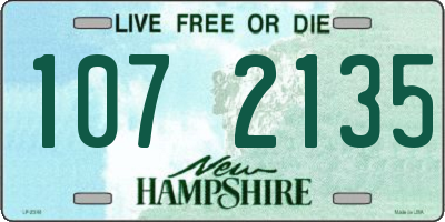 NH license plate 1072135