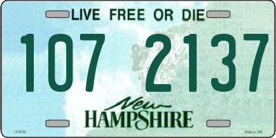 NH license plate 1072137