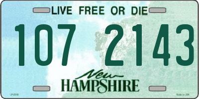 NH license plate 1072143