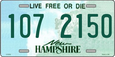 NH license plate 1072150