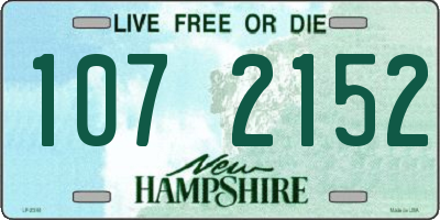 NH license plate 1072152