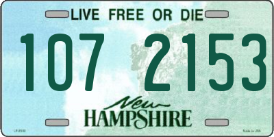 NH license plate 1072153