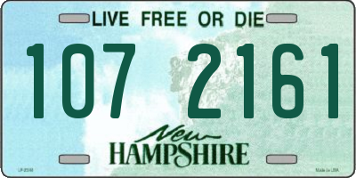 NH license plate 1072161