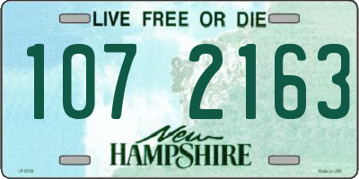 NH license plate 1072163