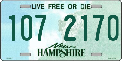 NH license plate 1072170