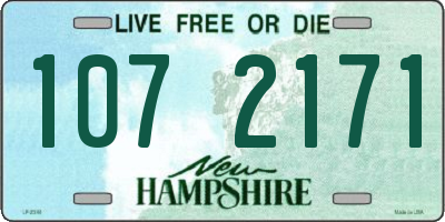 NH license plate 1072171