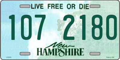 NH license plate 1072180