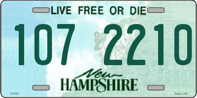 NH license plate 1072210