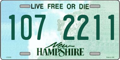 NH license plate 1072211