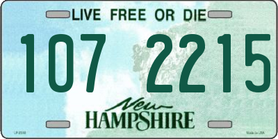 NH license plate 1072215