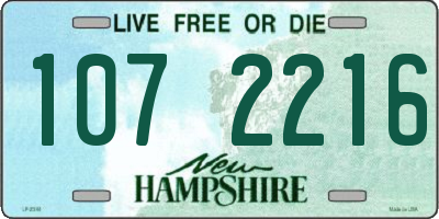 NH license plate 1072216